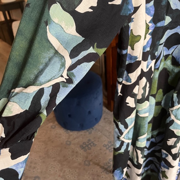 Cotton/linen dress L NWOT - Picture 4 of 11